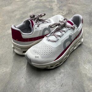 On Running Cloudmonster Ivory Grenadine Women's Running Shoes 3WD10104038 - New